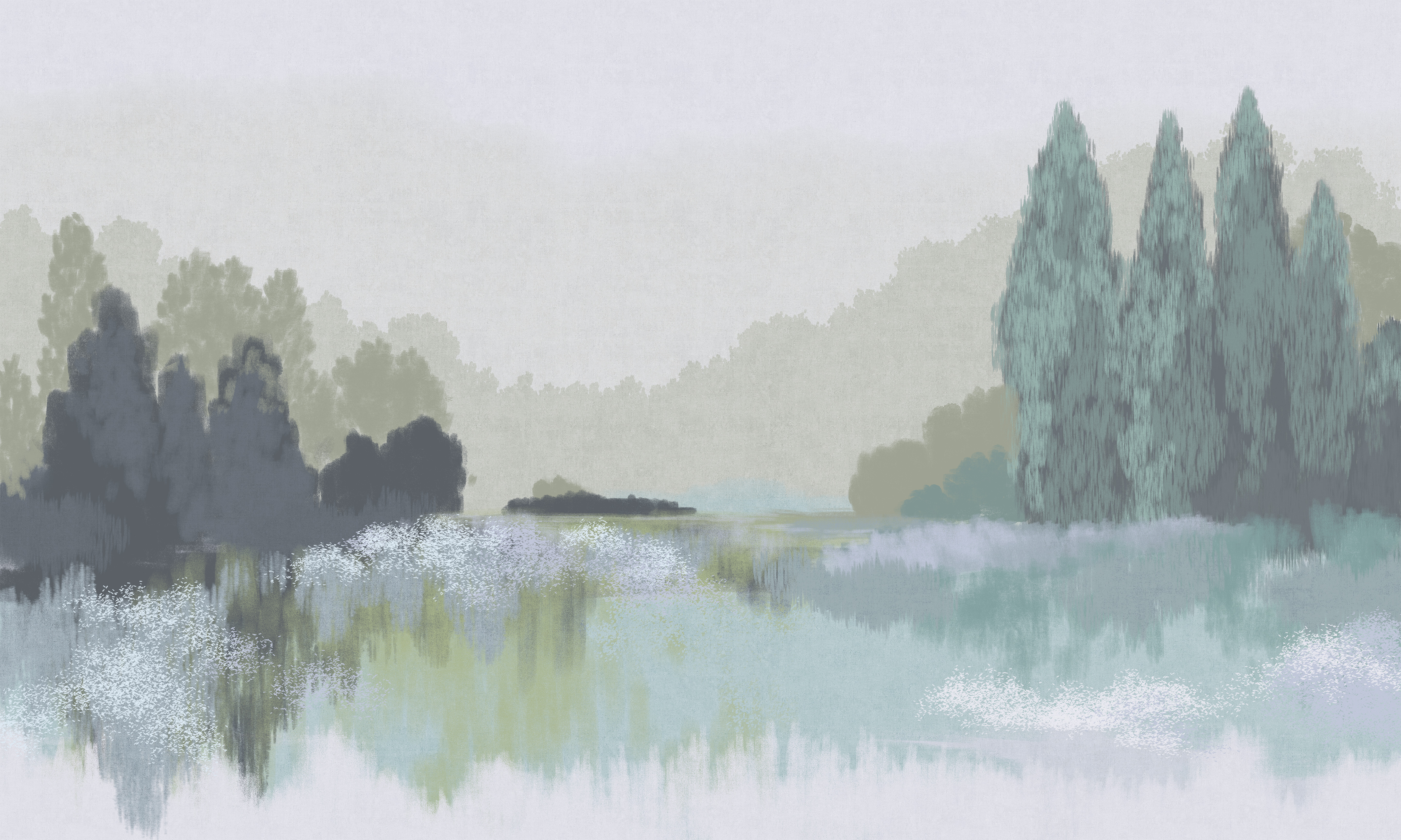 Панно Loymina Пейзаж 2 Амурский лес ART22 006 3×5